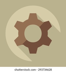 Flat modern design with shadow icon player