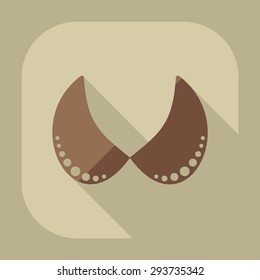Flat modern design with shadow icon bra