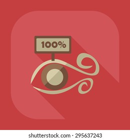 Flat modern design with shadow icon optics