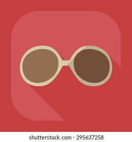 Flat modern design with shadow icon optics