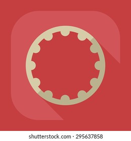 Flat modern design with shadow icon hoop