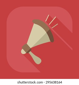 Flat modern design with shadow icon mouthpiece