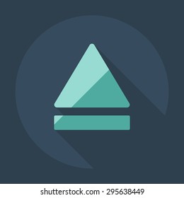 Flat modern design with shadow icon player