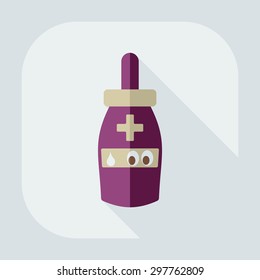 Flat modern design with shadow icon optics