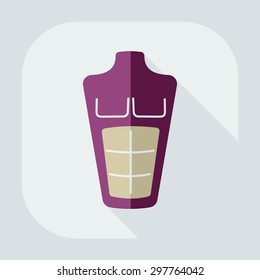 Flat modern design with shadow icon punching bag