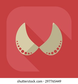 Flat modern design with shadow icon bra