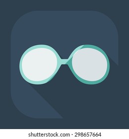 Flat modern design with shadow icon optics
