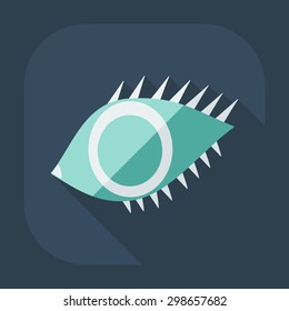 Flat modern design with shadow icon optics