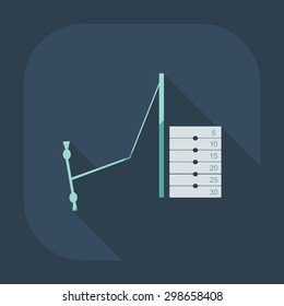 Flat modern design with shadow icon trainer