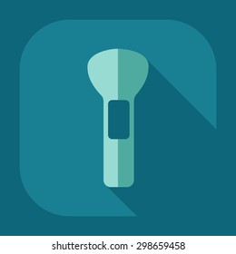 Flat modern design with shadow icon Makeup Brush