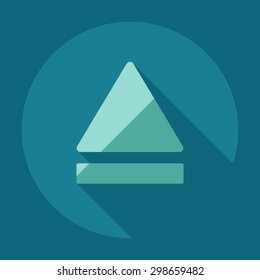 Flat modern design with shadow icon player
