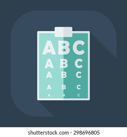 Flat modern design with shadow icon optics