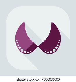 Flat modern design with shadow icon bra