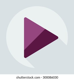 Flat modern design with shadow icon player