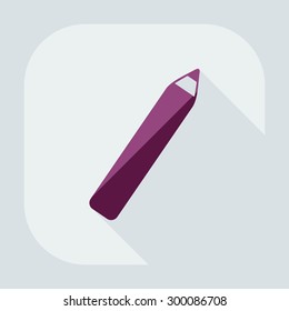 Flat modern design with shadow icon Eyeliner