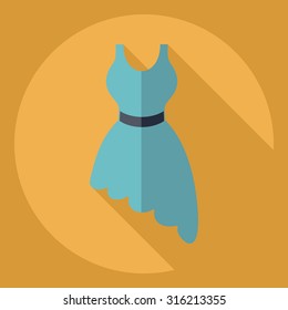 Flat modern design with shadow  Icon dress