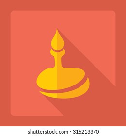 Flat modern design with shadow  Icon tap