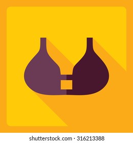 Flat modern design with shadow  Icon underwear