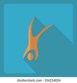 Flat modern design with shadow  Icon stick figure