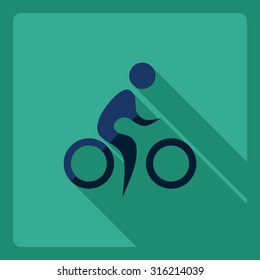 Flat modern design with shadow  Icon stick figure