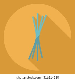 Flat modern design with shadow  Icon pasta