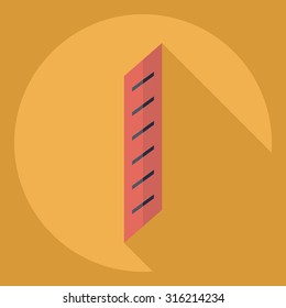 Flat modern design with shadow  Icon pasta