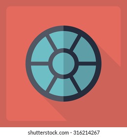 Flat modern design with shadow  Icon pasta