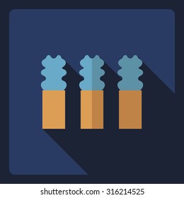 Flat modern design with shadow  Icon theater