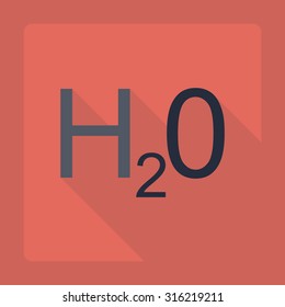Flat modern design with shadow  Icon water