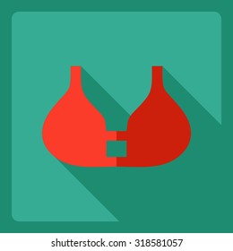 Flat modern design with shadow  Icon underwear