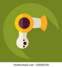 Flat modern design with shadow  Icon dryer