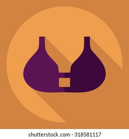 Flat modern design with shadow  Icon underwear