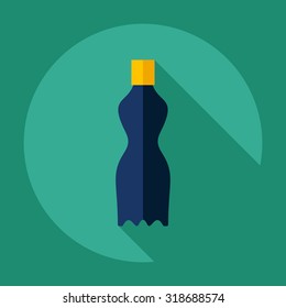 Flat modern design with shadow  Icon water