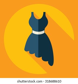 Flat modern design with shadow  Icon dress