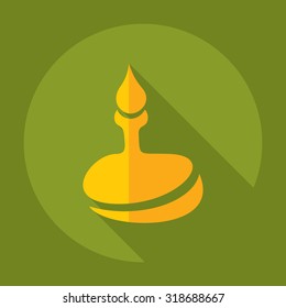 Flat modern design with shadow  Icon tap