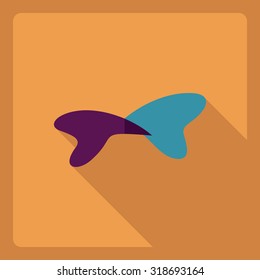 Flat modern design with shadow  Icon pasta