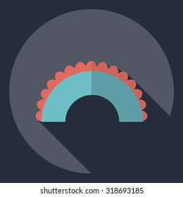 Flat modern design with shadow  Icon pasta