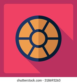Flat modern design with shadow  Icon pasta