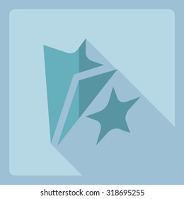 Flat modern design with shadow  Icon theater