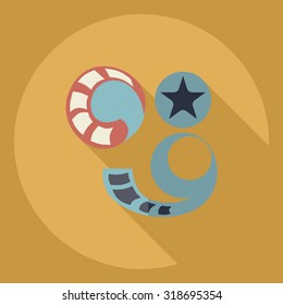 Flat modern design with shadow  Icon reel of film