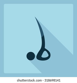 Flat modern design with shadow  Icon stick figure 