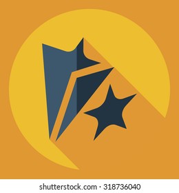Flat modern design with shadow  Icon theater