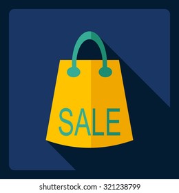 Flat modern design with shadow  Icon sale
