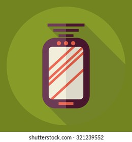 Flat modern design with shadow  Icon phone
