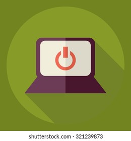 Flat modern design with shadow  Icon phone