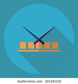 Flat modern design with shadow  Icon sushi set