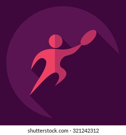 Flat modern design with shadow  Icon stick figure