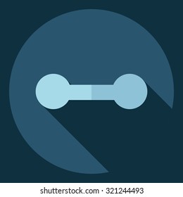 Flat modern design with shadow  Icon weight
