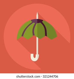 Flat modern design with shadow  Icon umbrella
