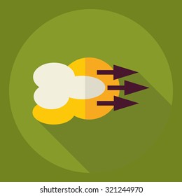 Flat modern design with shadow  Icon wind